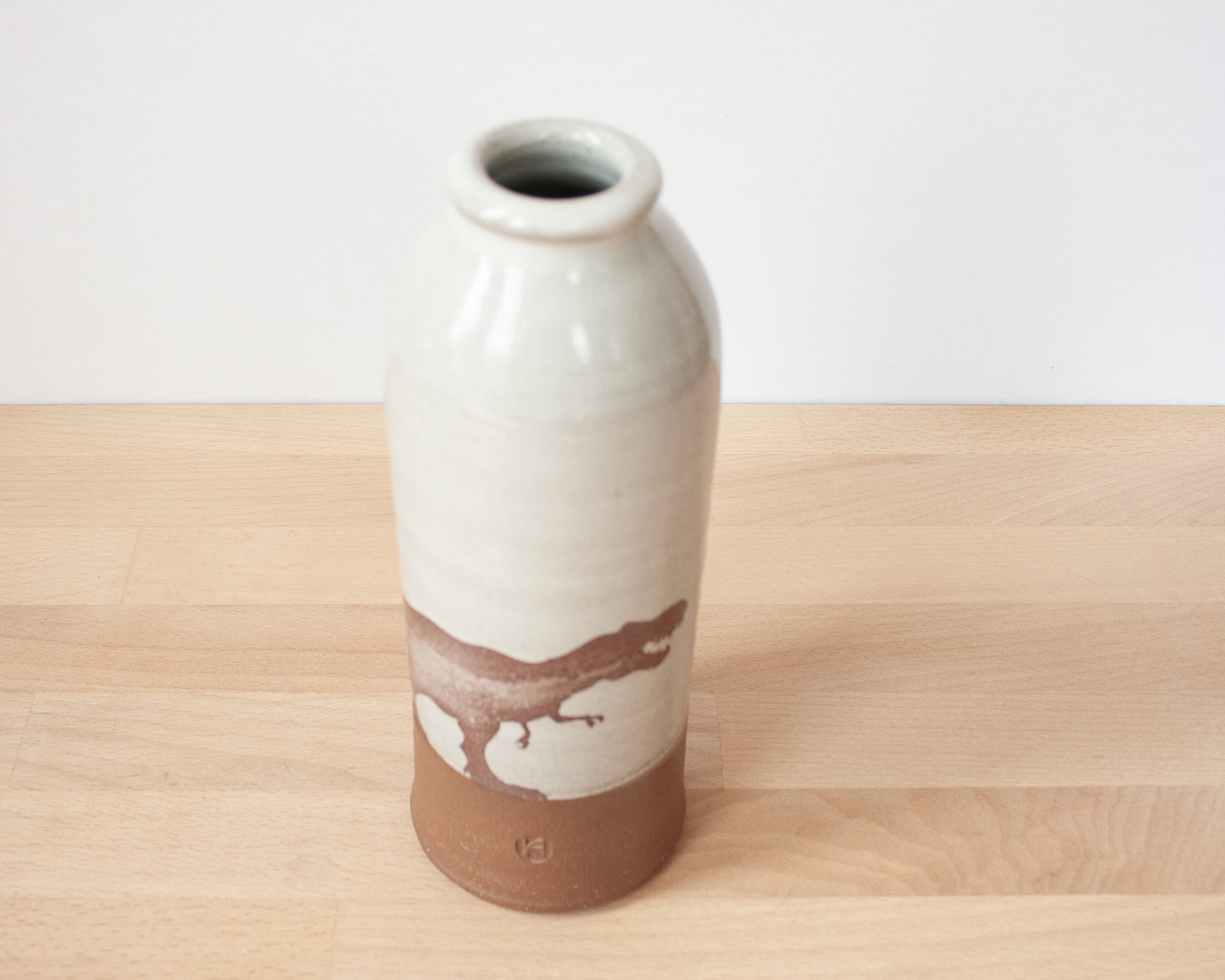T-Rex Vase - white
