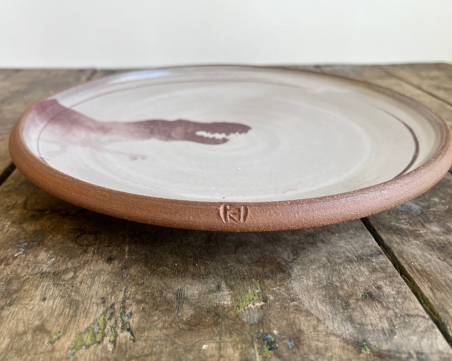 T-Rex Dinner Plate - white