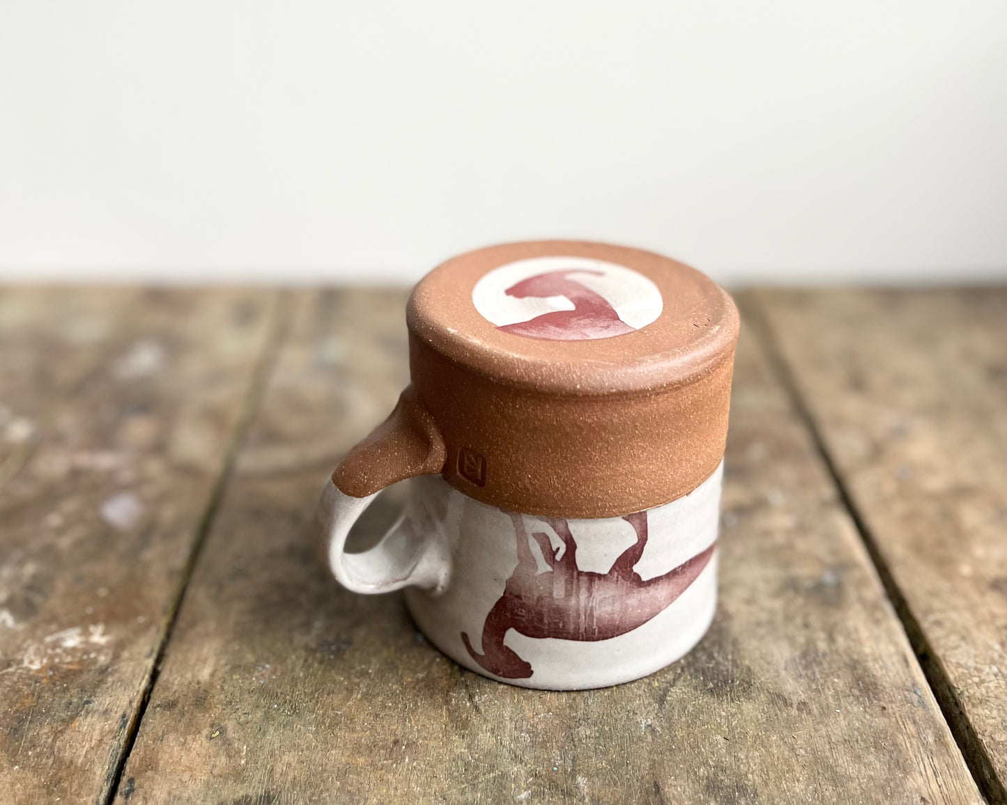 Parasaurolophus Americano Mug - white