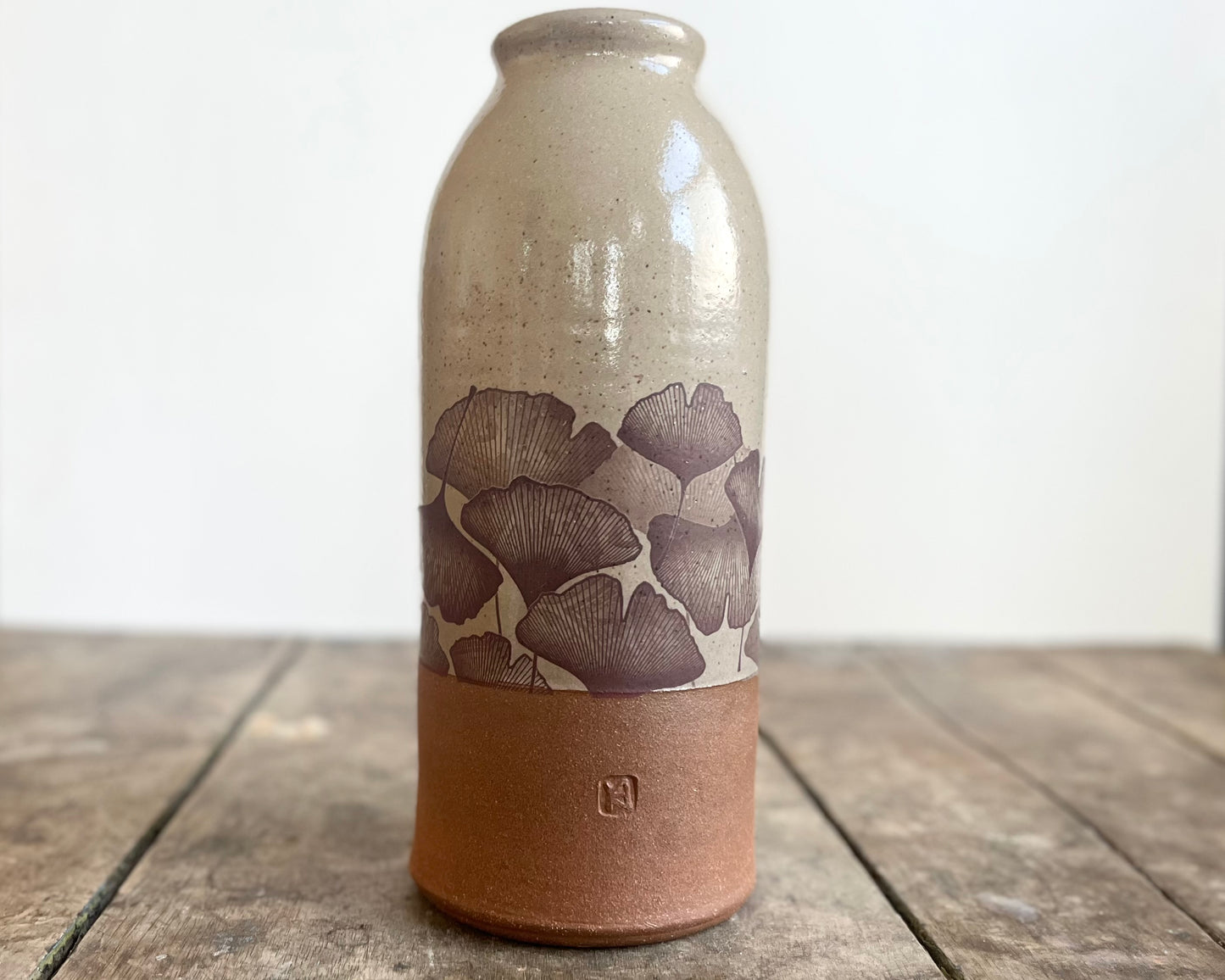 Ginkgo Vase - yellow