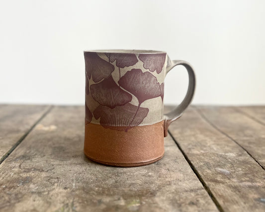 Ginkgo Mug - warm grey matte