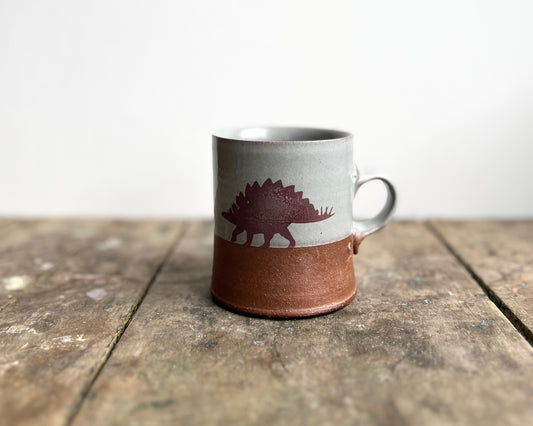 Stegosaurus Americano Mug - blue