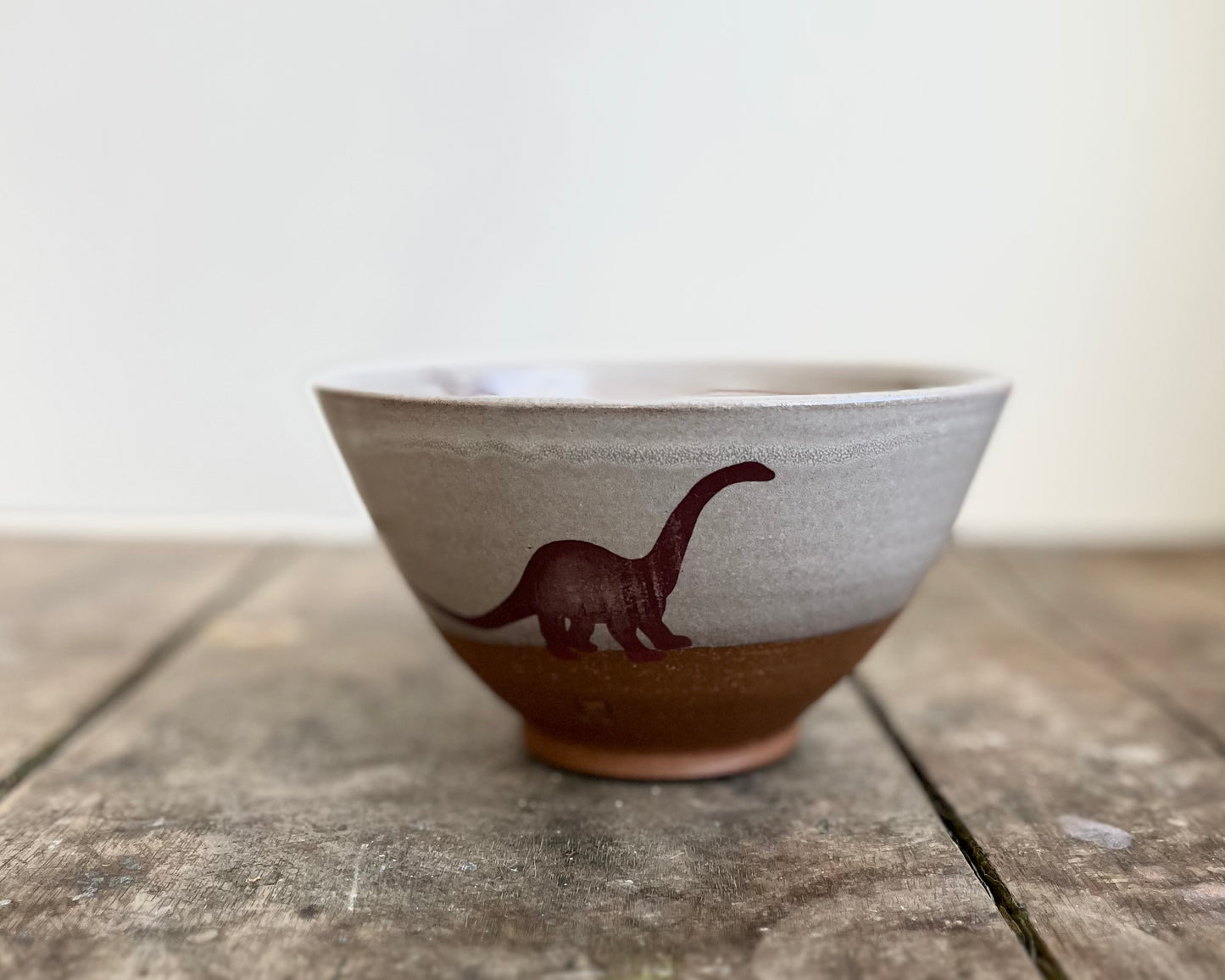 Diplodocus Bowl - white