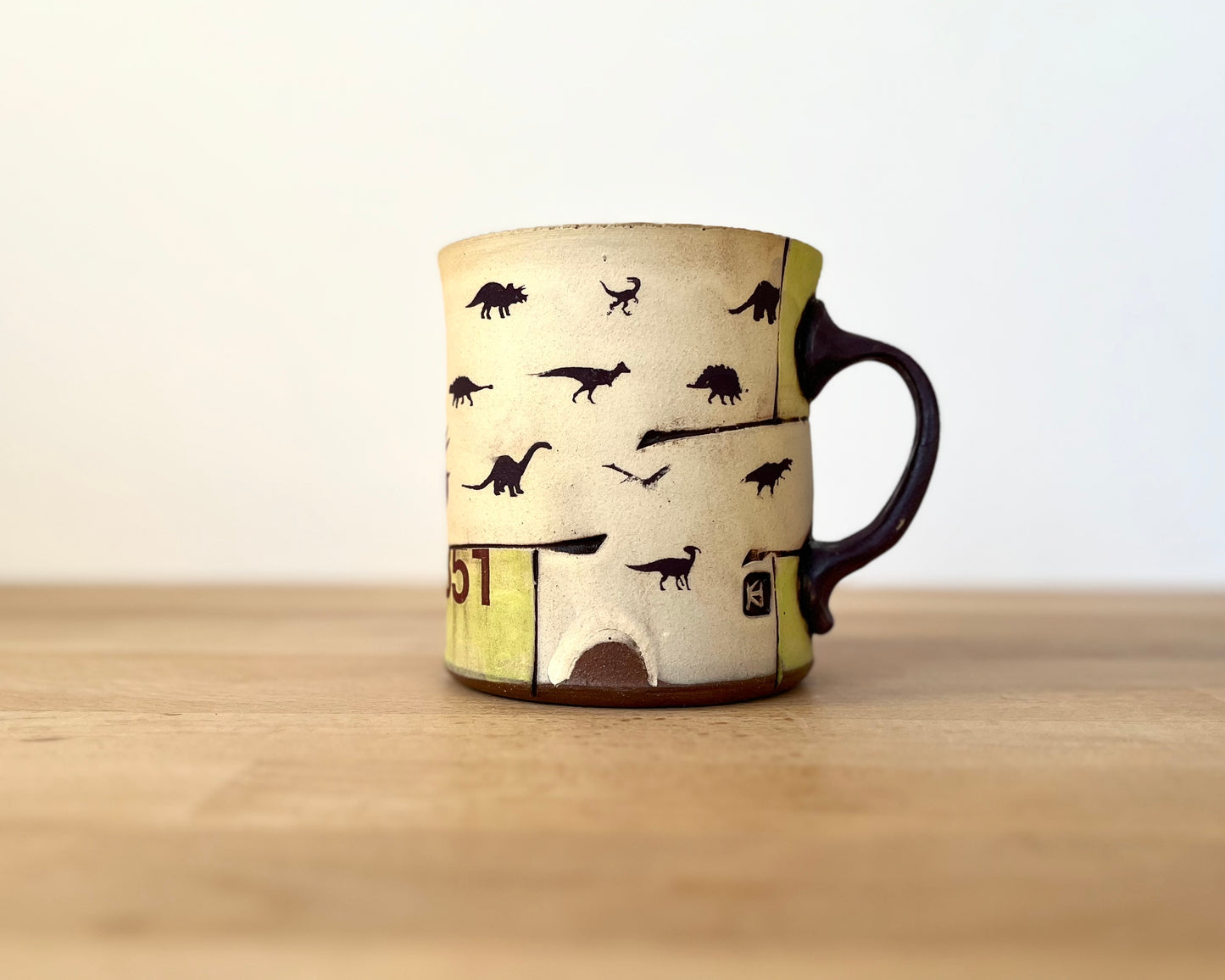 Collage mug with terra sigillata