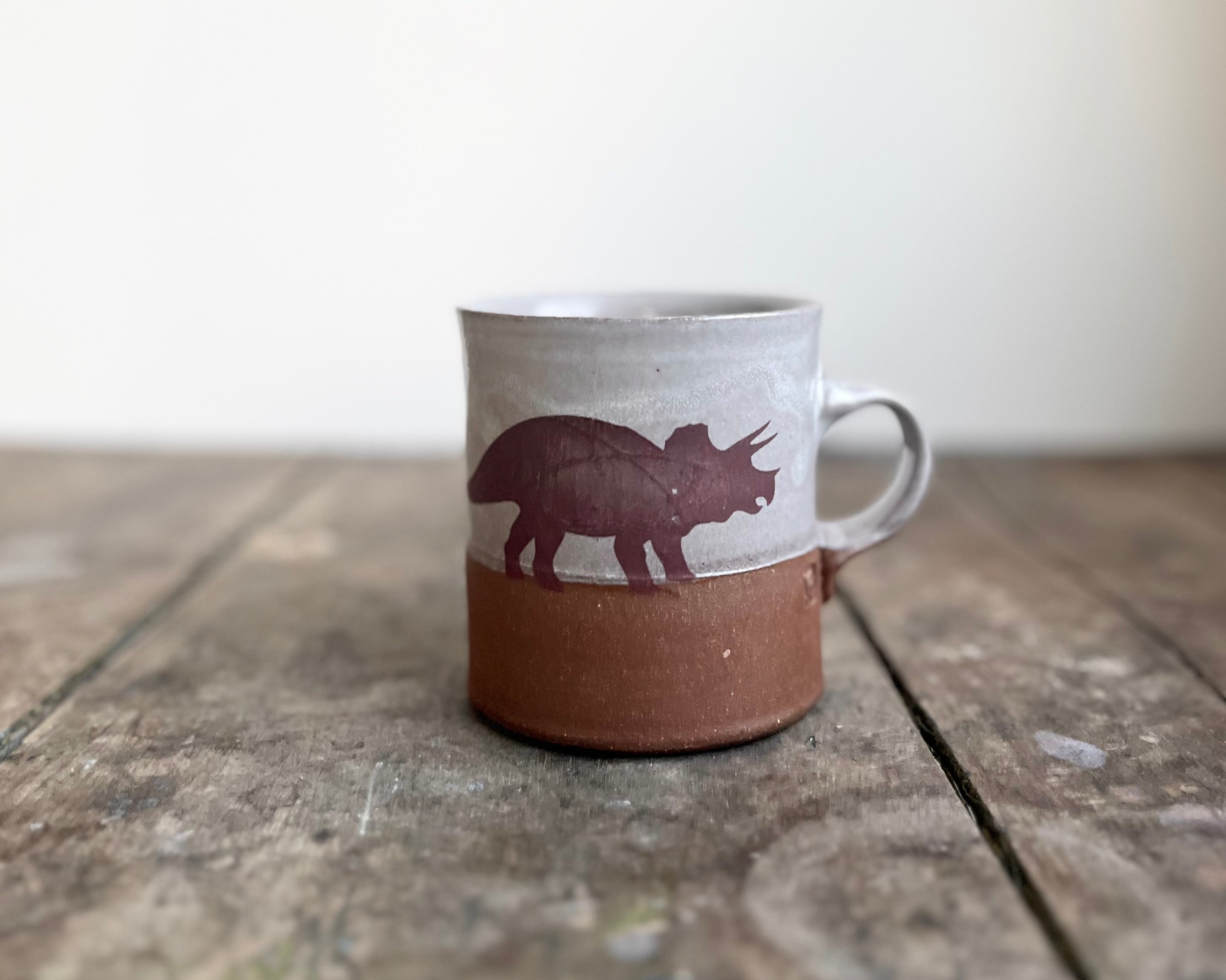Keith Hershberger Ceramics Triceratops Mug