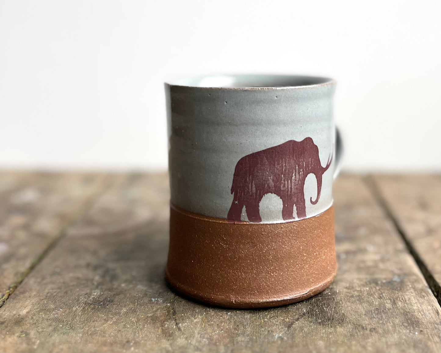 Woolly Mammoth Americano Mug - blue