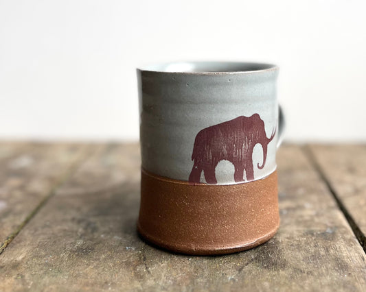 Woolly Mammoth Americano Mug - blue