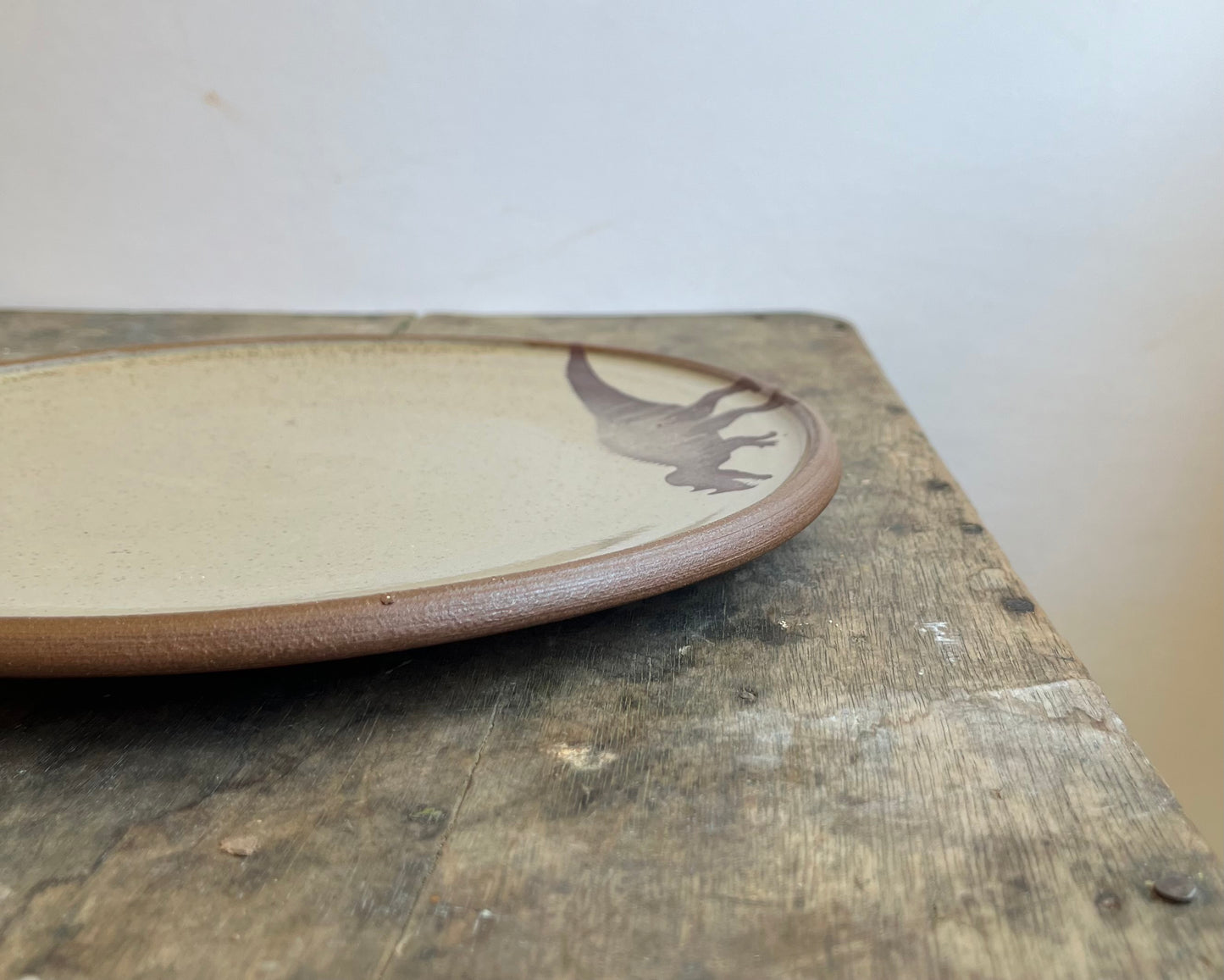 Ceratosaurus Dinner Plate - yellow