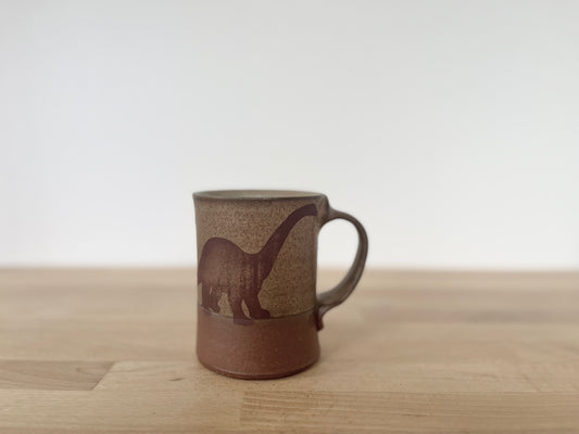 Diplodocus Mug - matte brown