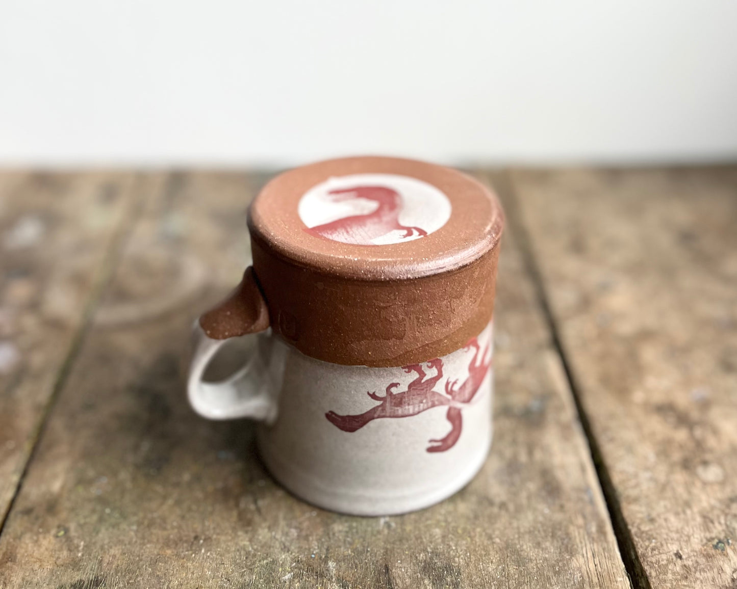 Velociraptor Pack Americano Mug - white