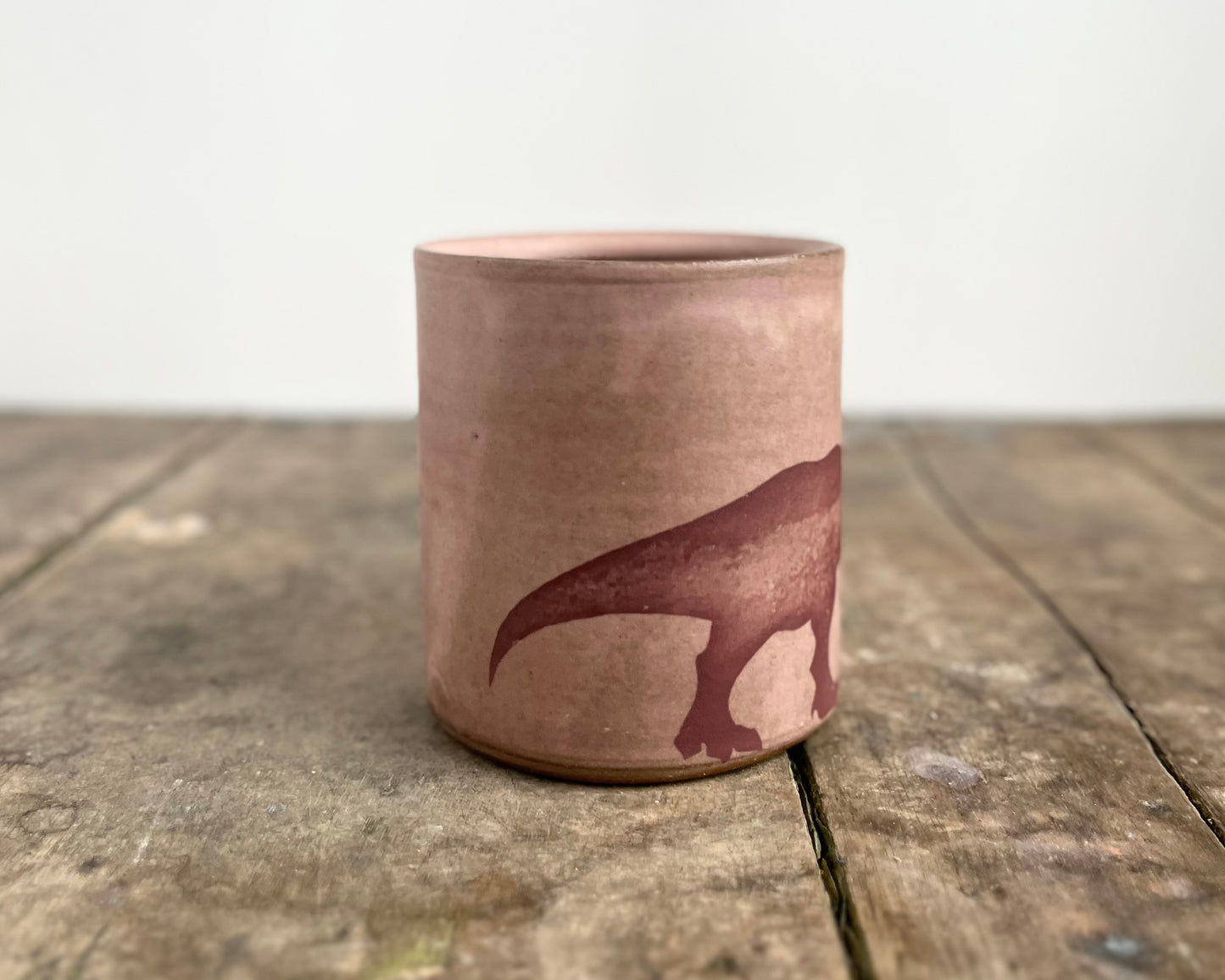 T-Rex Mug - matte pink