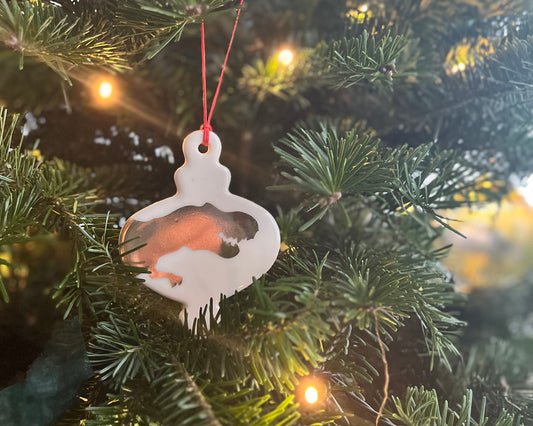 Gold T-Rex Ornament