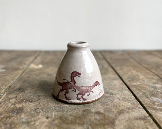 Velociraptor Bud Vase