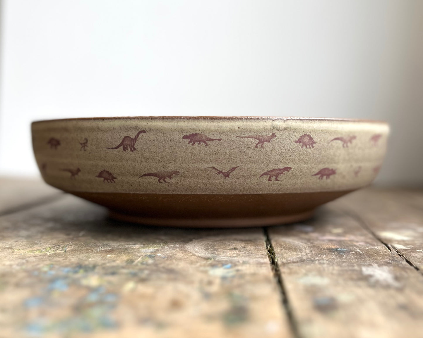 Serving Bowl with small dinosaurs