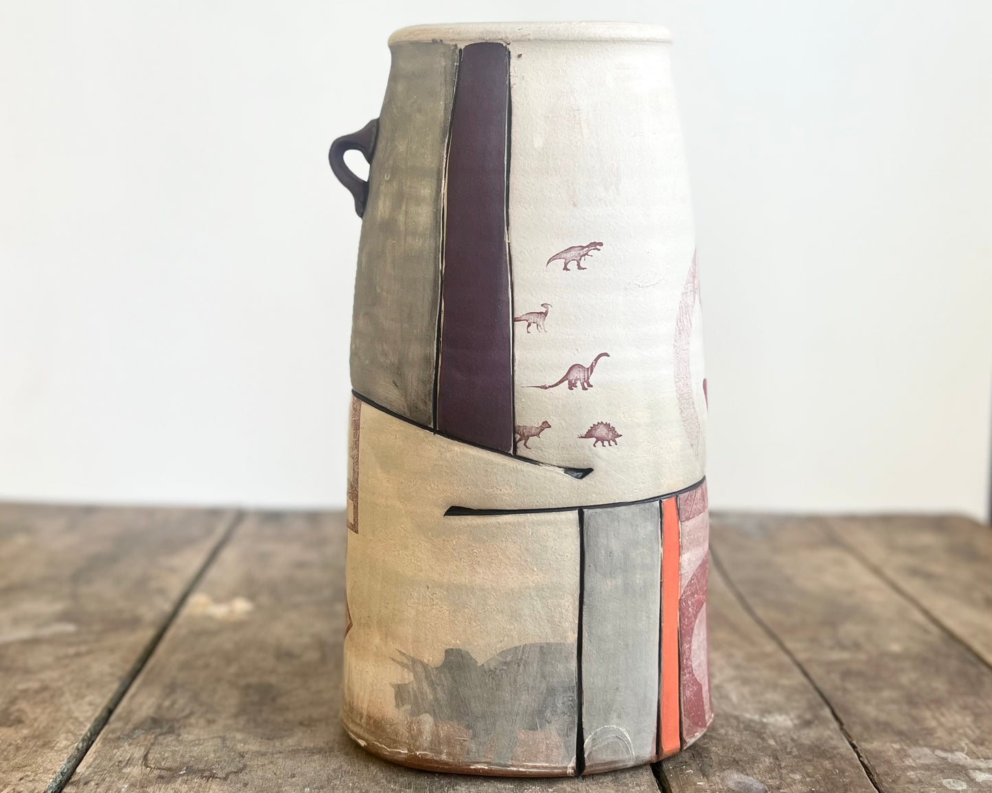 Flattened Collage Vase