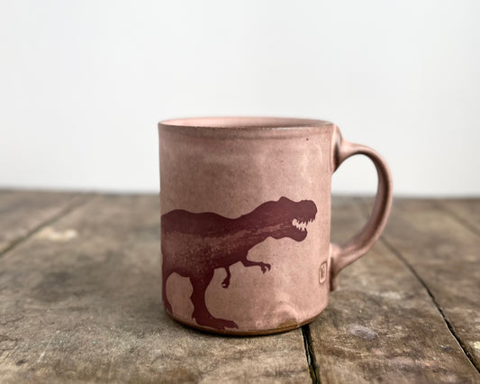 T-Rex Mug - matte pink