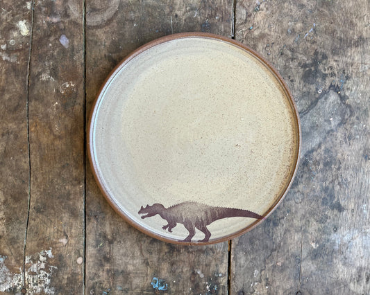 Ceratosaurus Dinner Plate - yellow