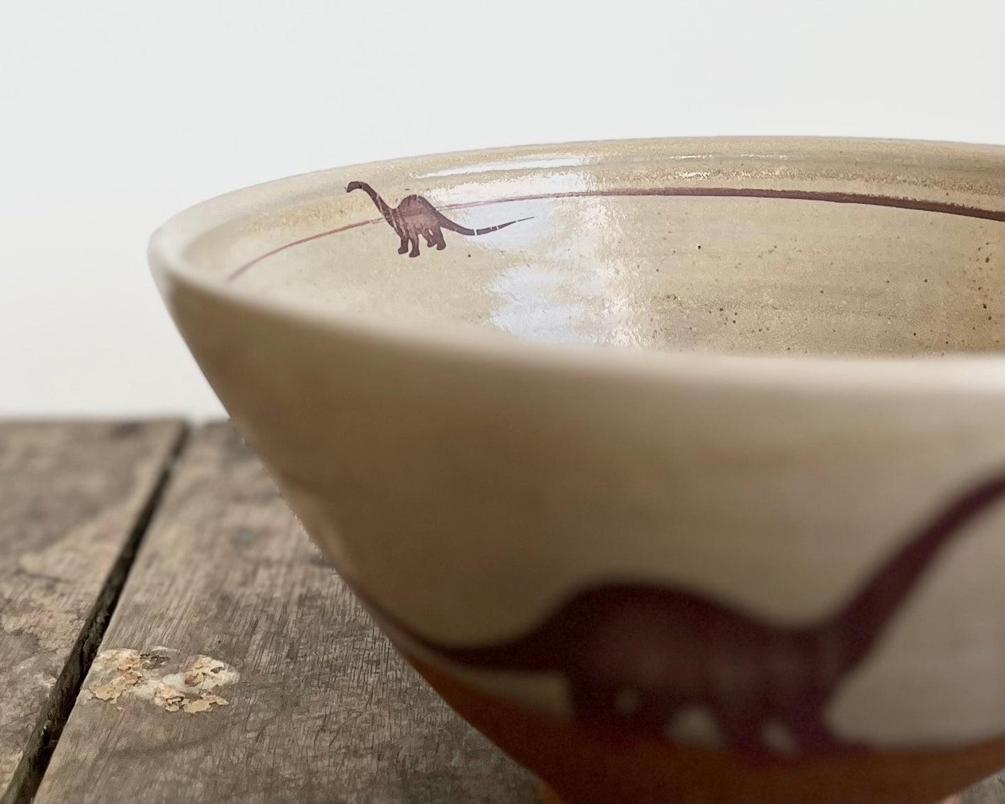Diplodocus Noodle Bowl - yellow