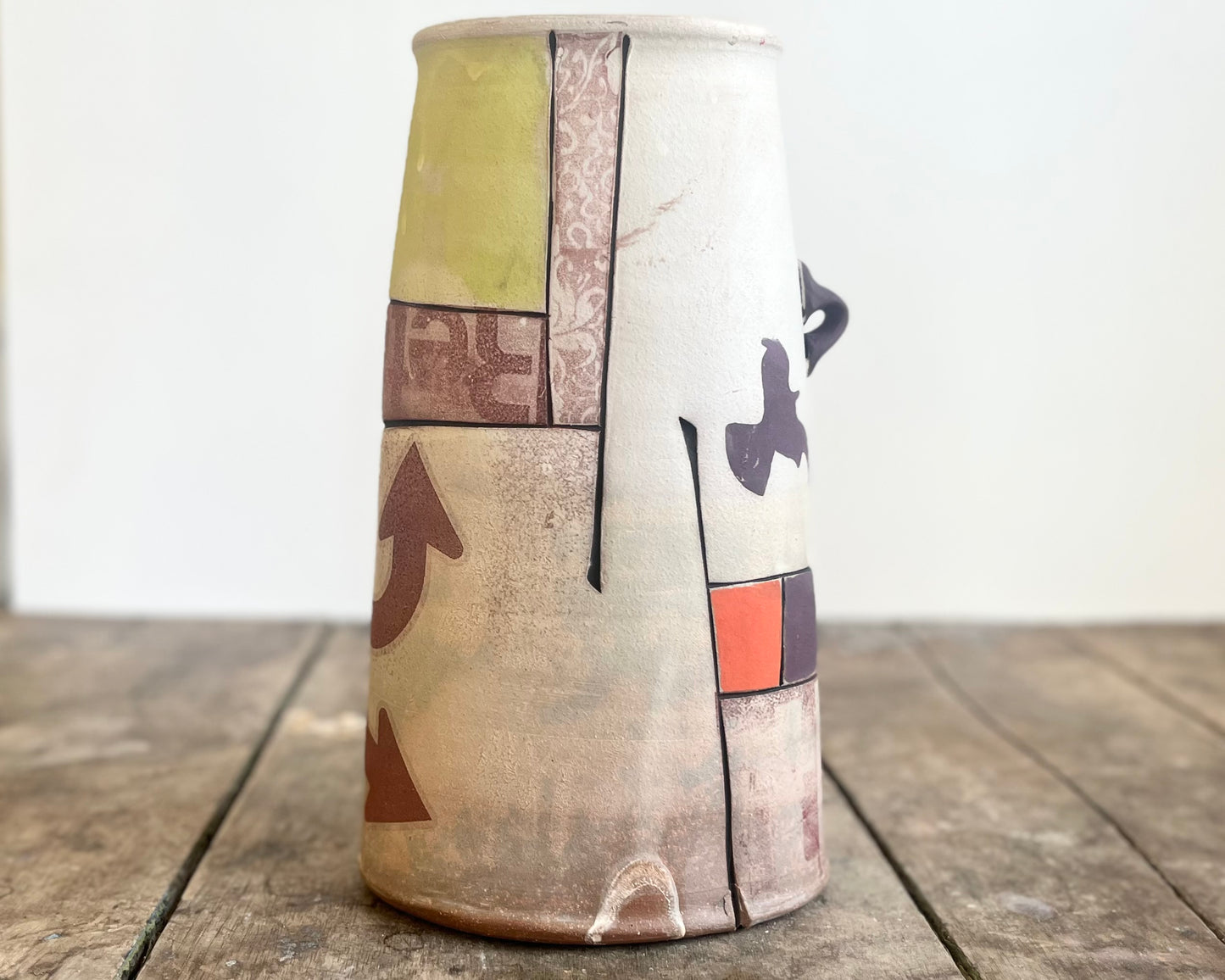 Flattened Collage Vase