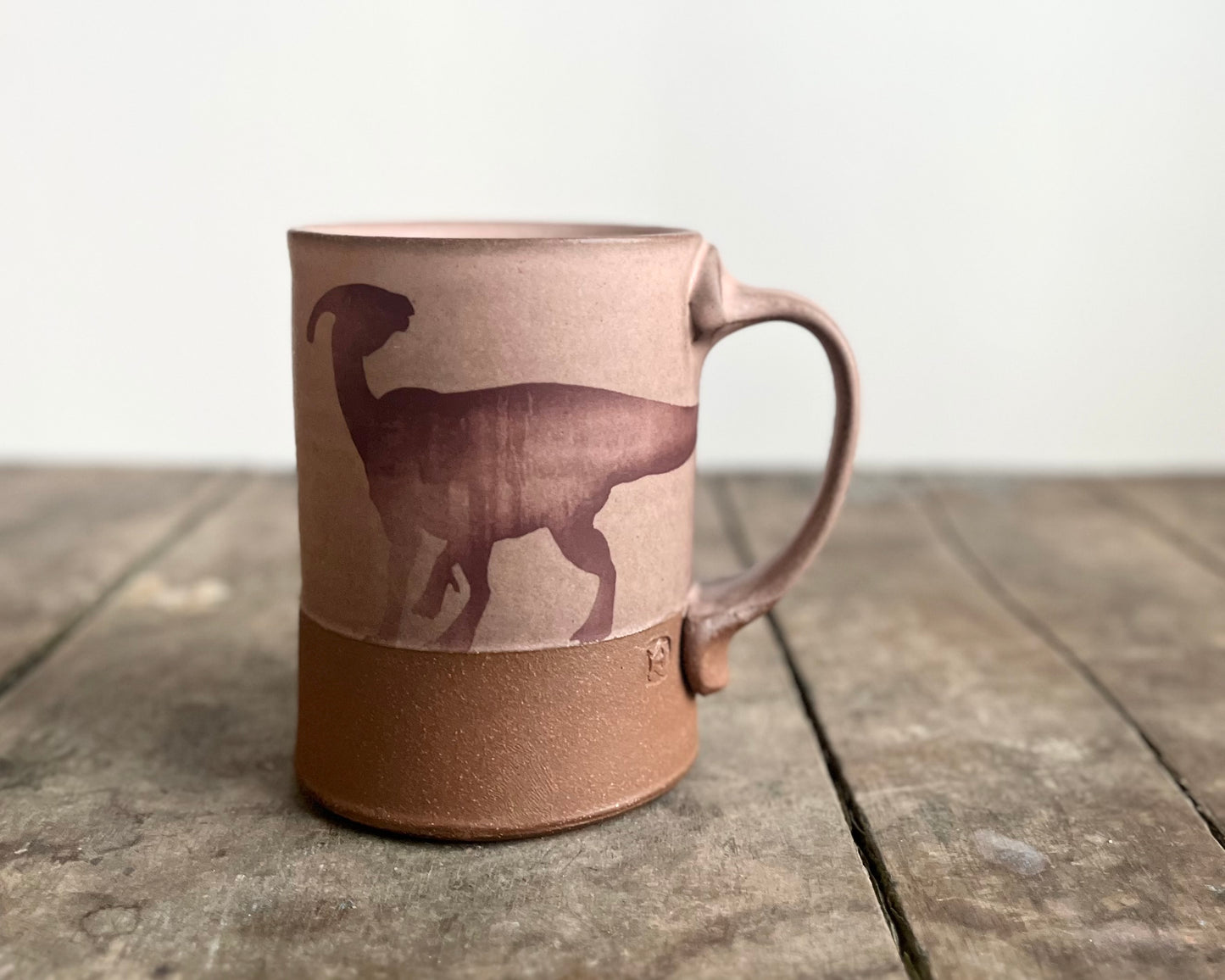 Parasaurolophus Mug - pink matte