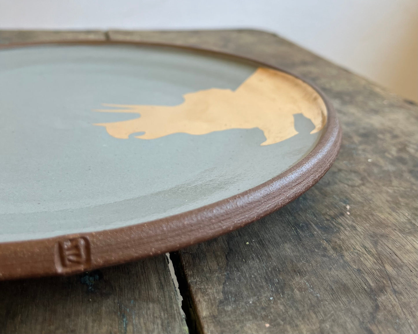 Gold Triceratops Plate