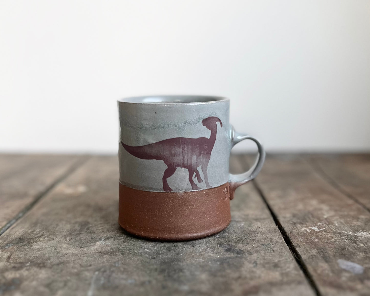 Parasaurolophus Americano Mug - blue