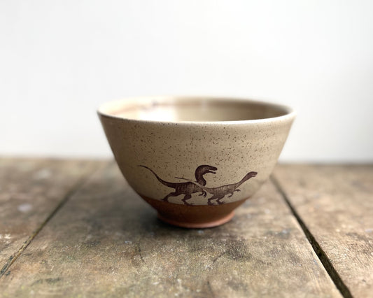 Velociraptor Pack Bowl - yellow