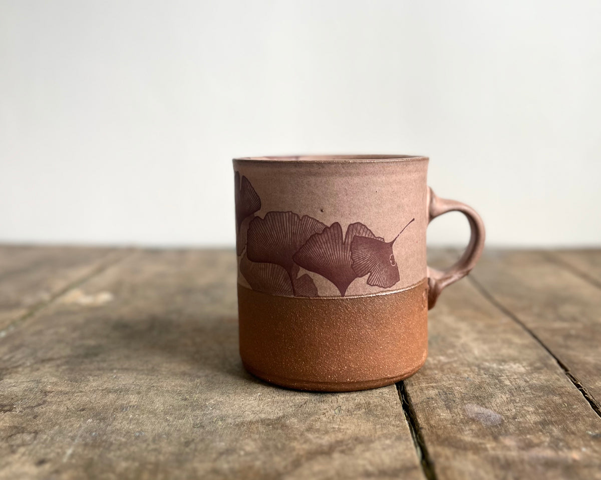 Ginkgo Americano Mug - pink