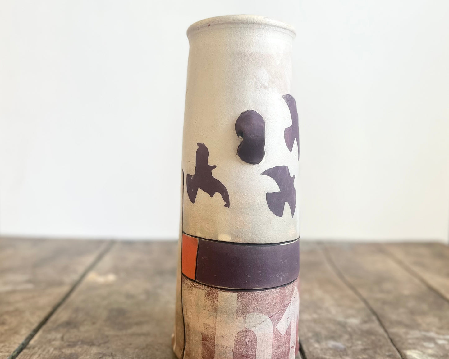Flattened Collage Vase