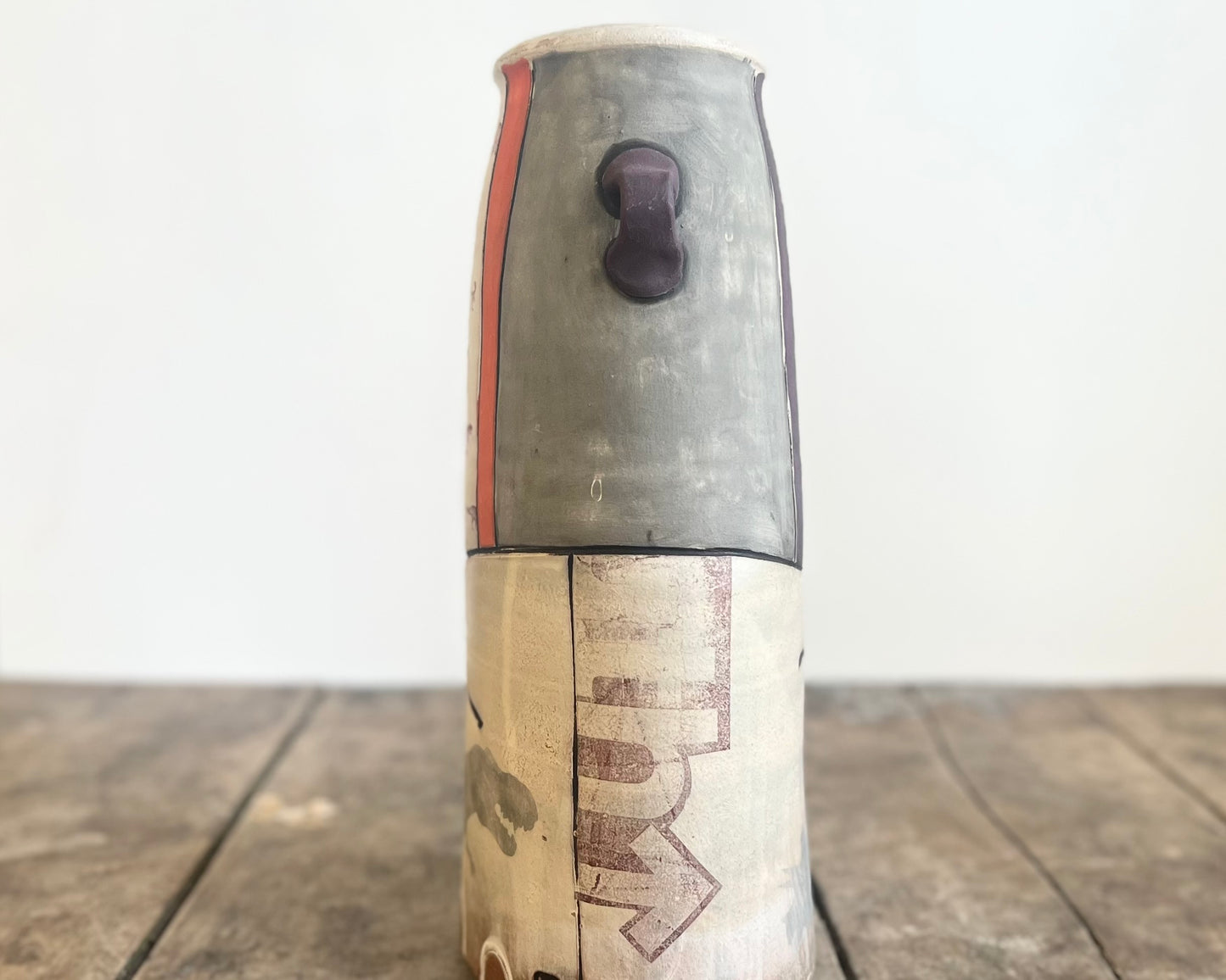 Flattened Collage Vase