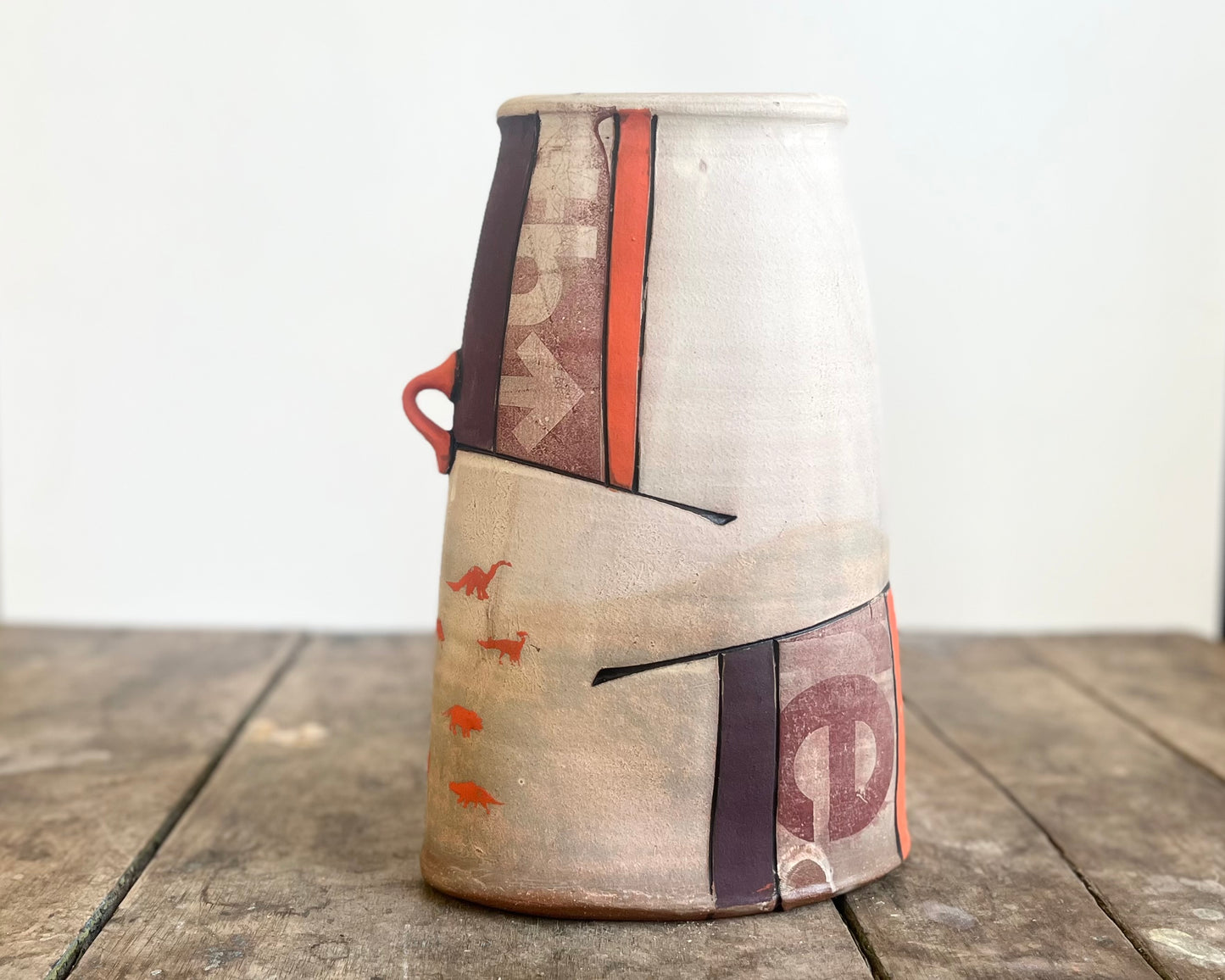 Flattened Collage Vase