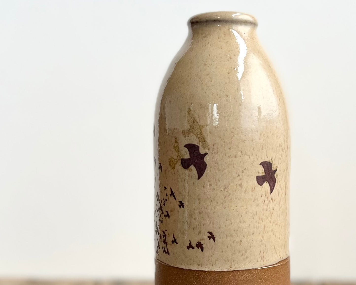 Flock of Birds Vase - yellow