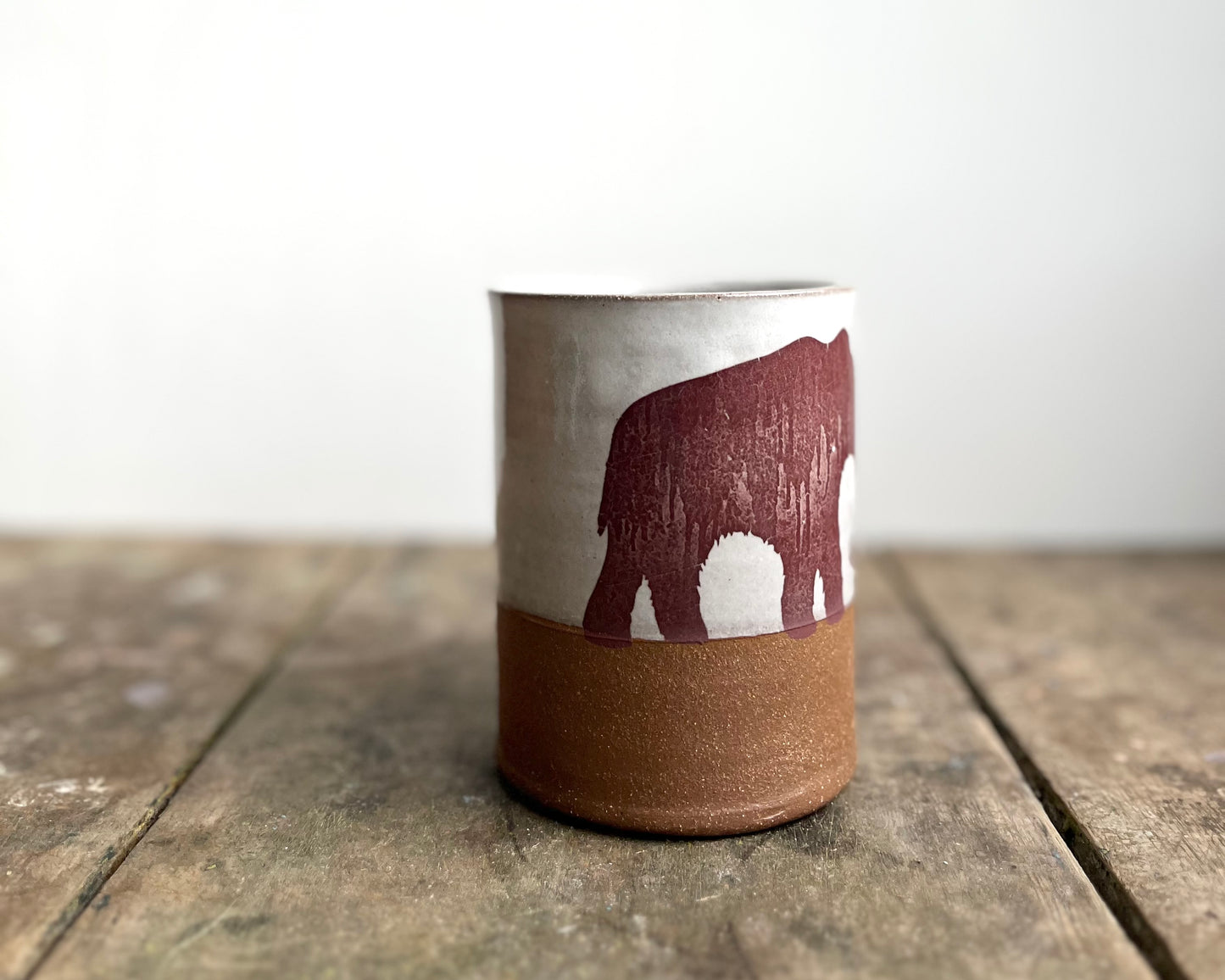 Wooly Mammoth Mug - white