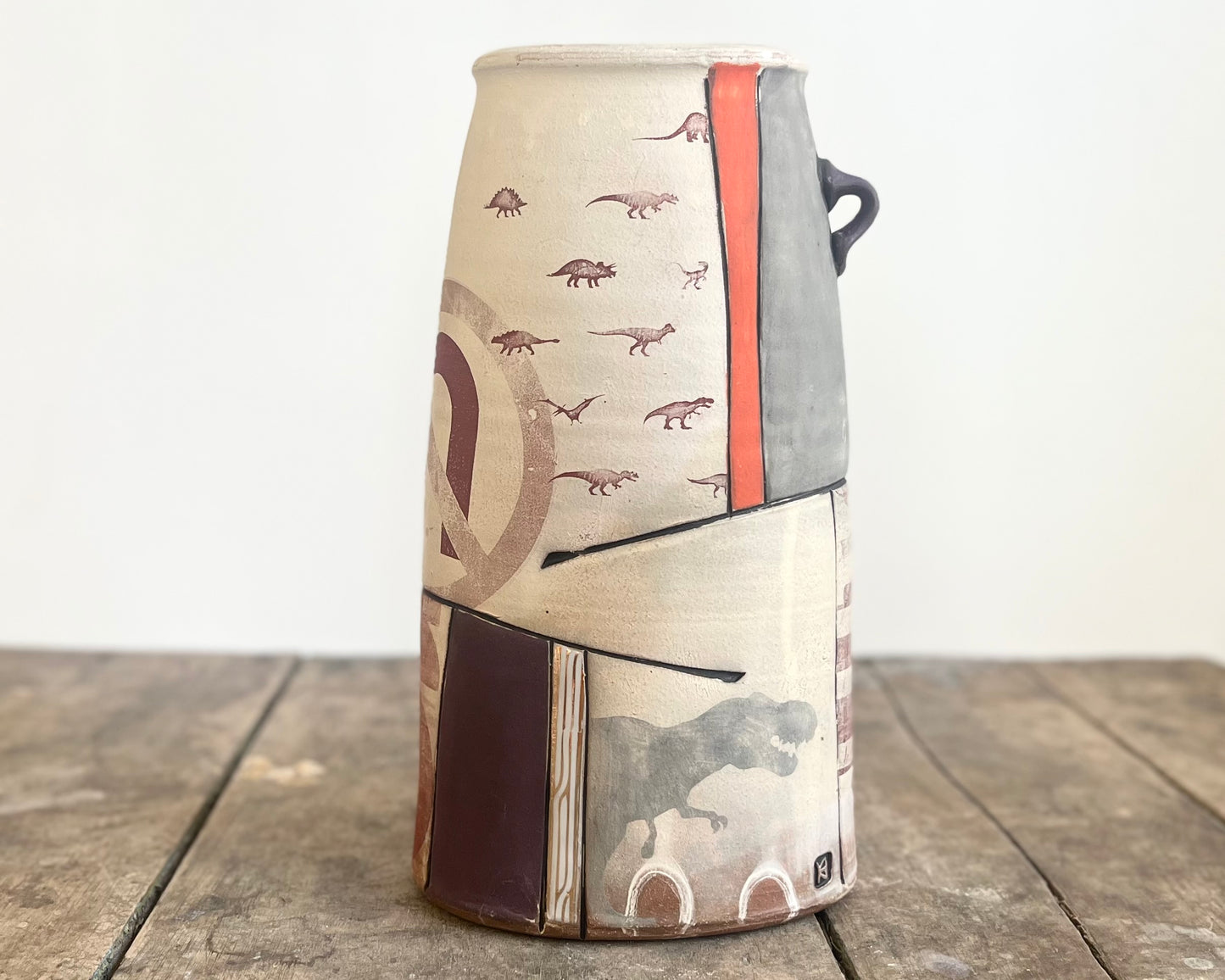 Flattened Collage Vase