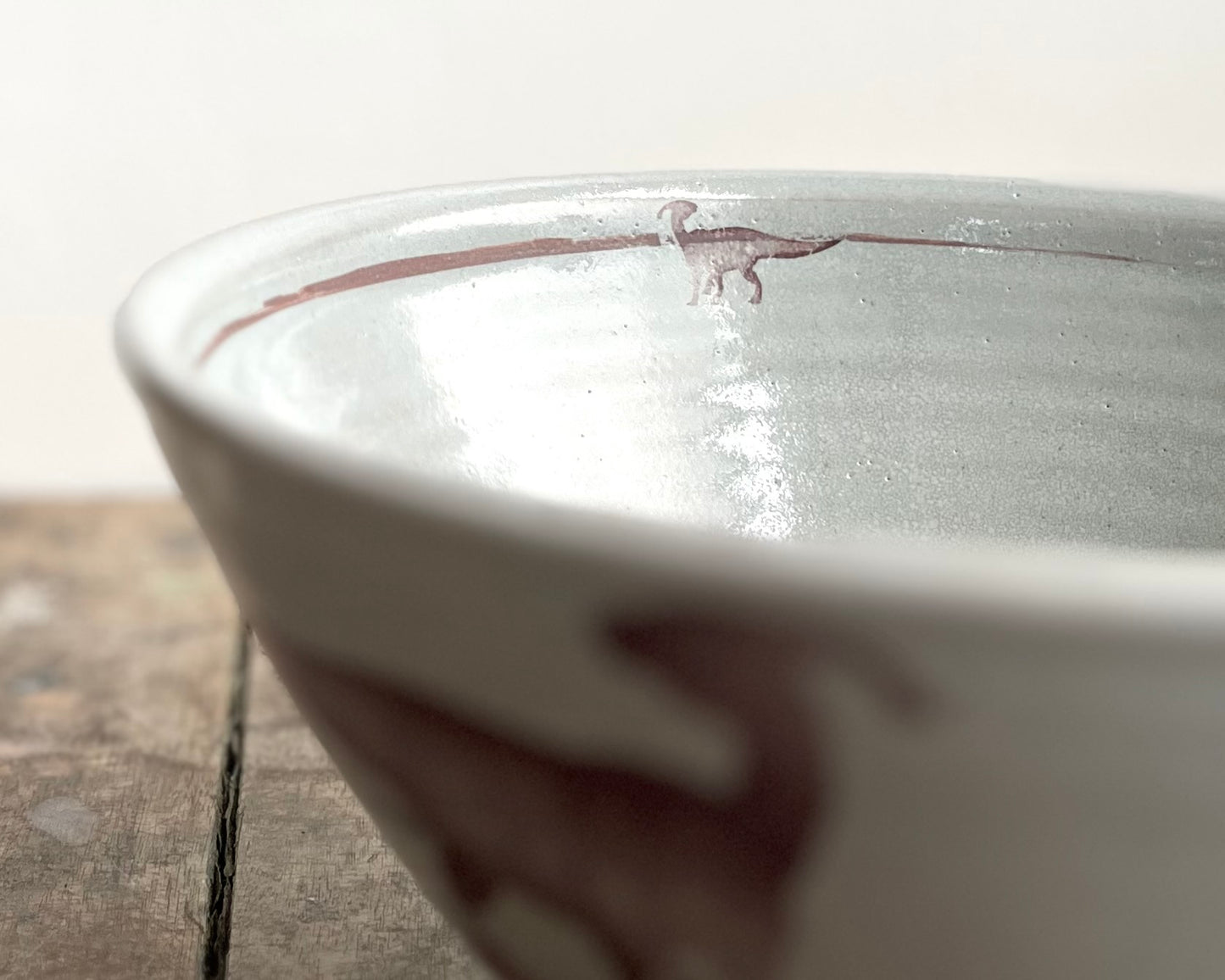 Parasaurolophus Noodle Bowl - blue