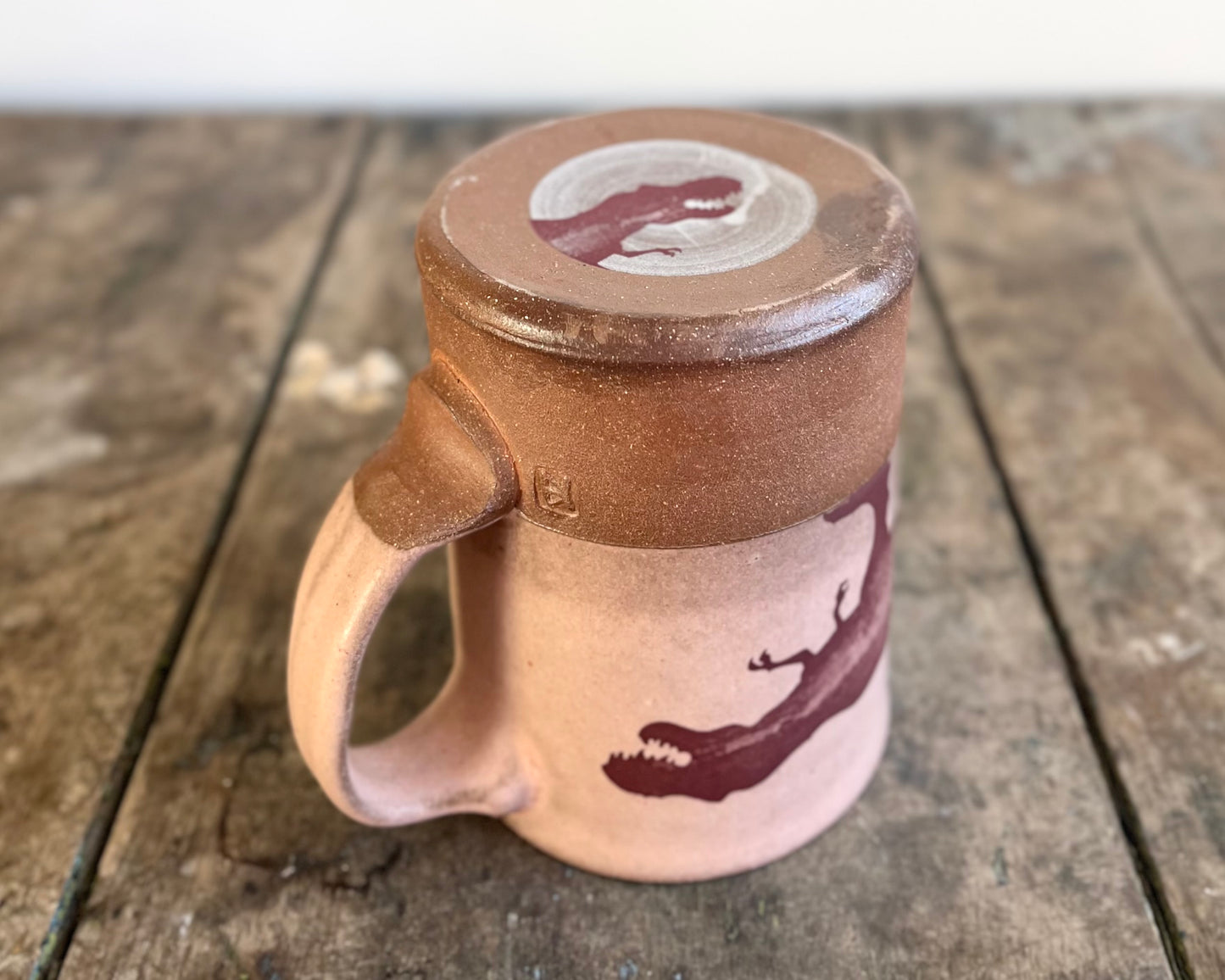 T-Rex Mug - pink matte