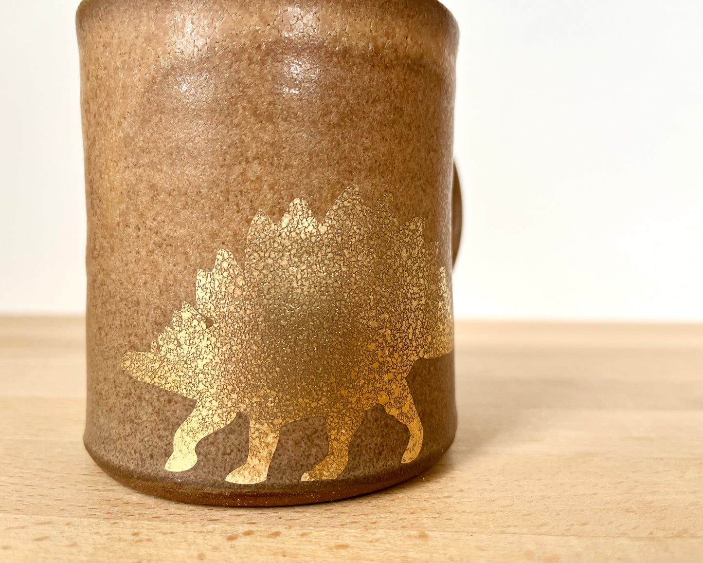 Gold Stegosaurus Mug