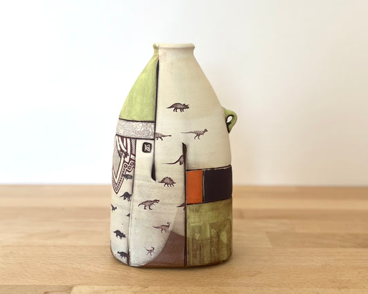 Flattened Collage Vase