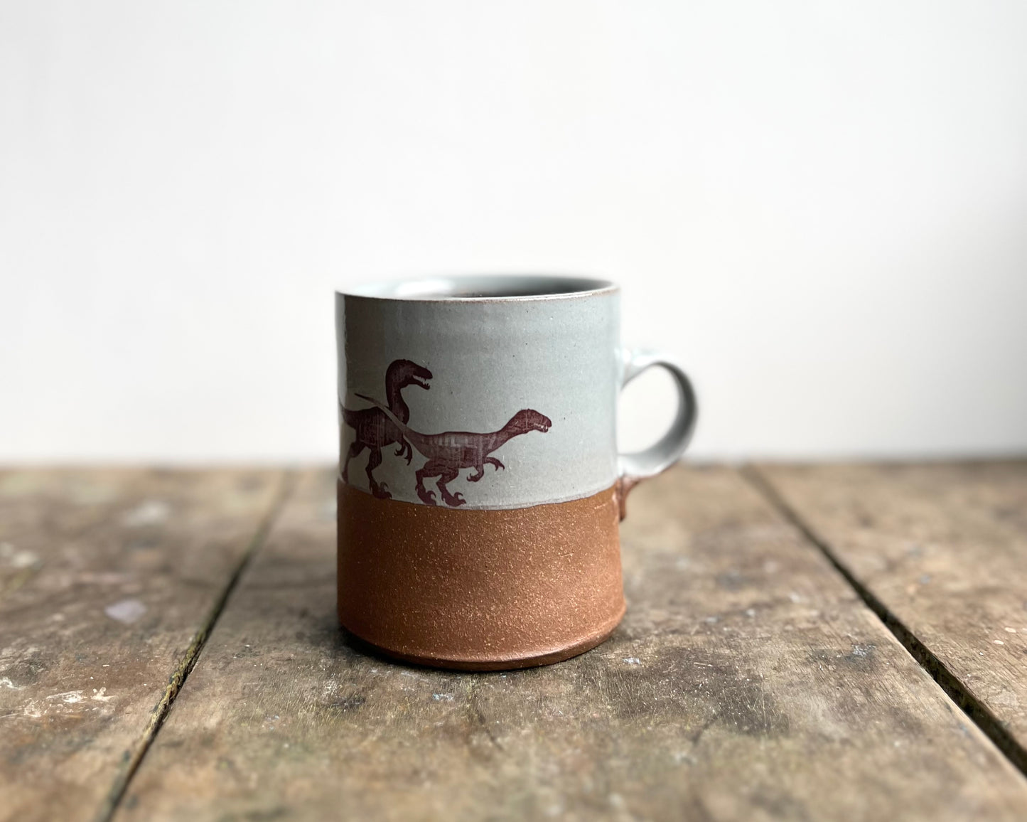Velociraptor Pack Americano Mug - blue