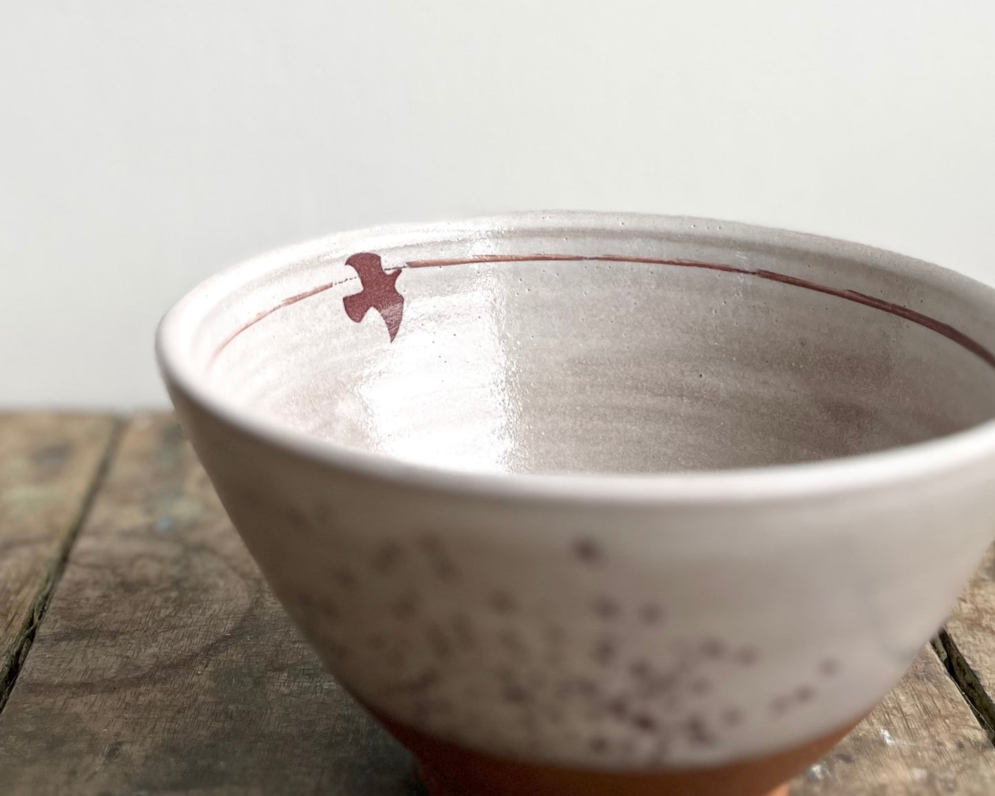 Flock of  Birds Bowl - white