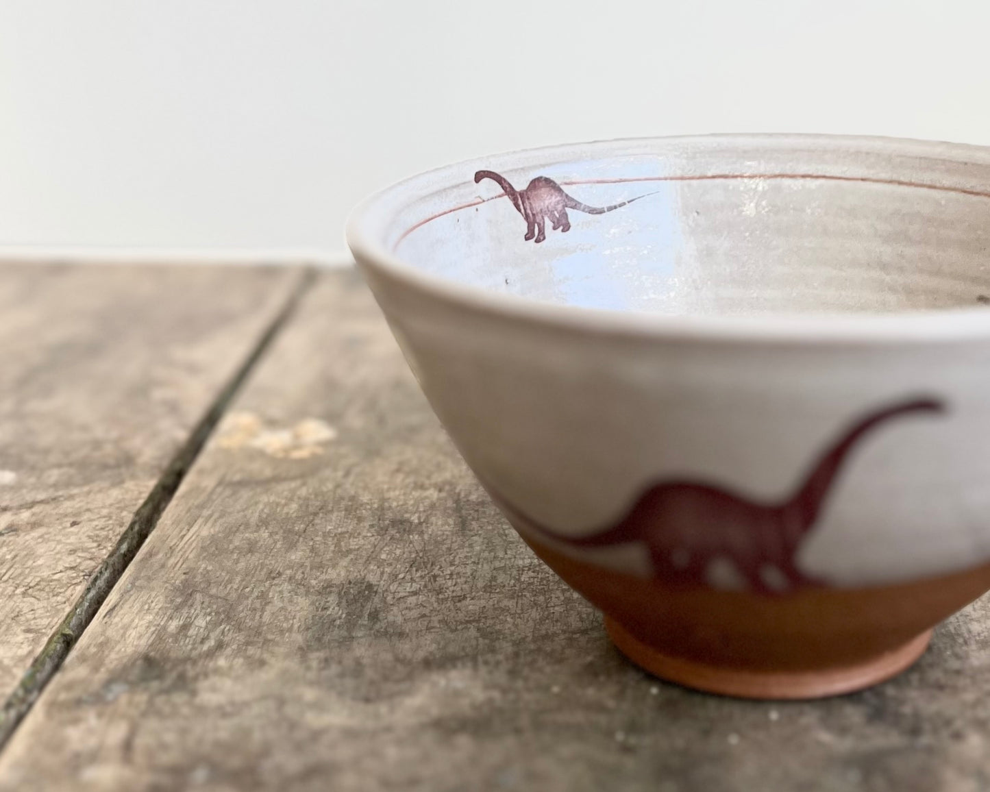 Diplodocus Bowl - white