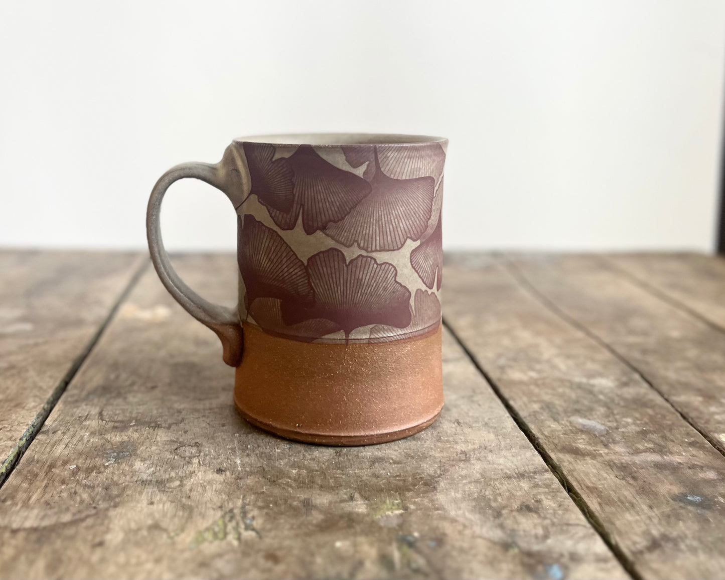 Ginkgo Mug - warm grey matte