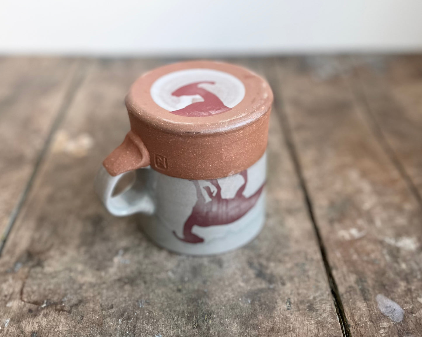 Parasaurolophus Americano Mug - blue