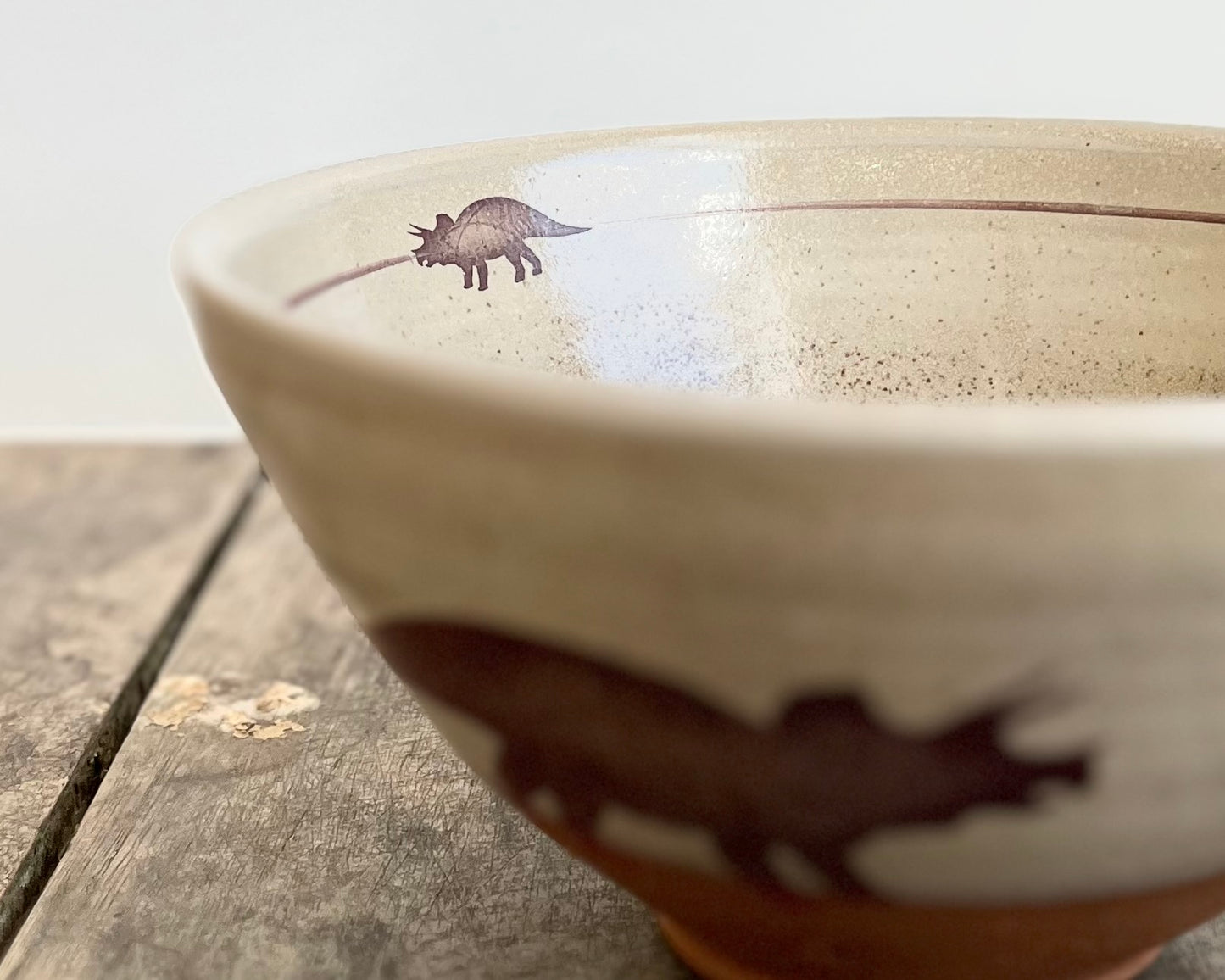Triceratops Noodle Bowl - yellow