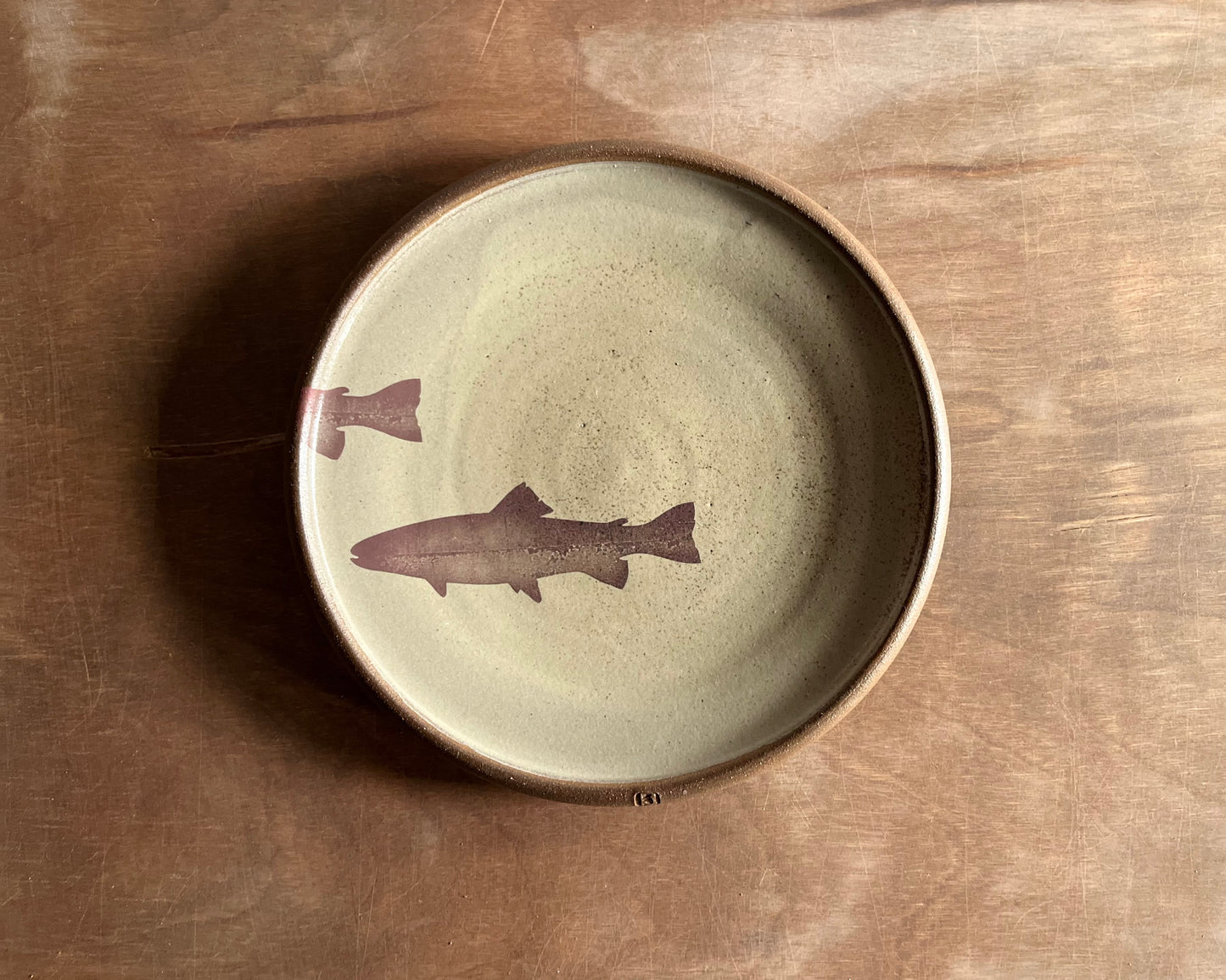 Trout Side Plate - yellow