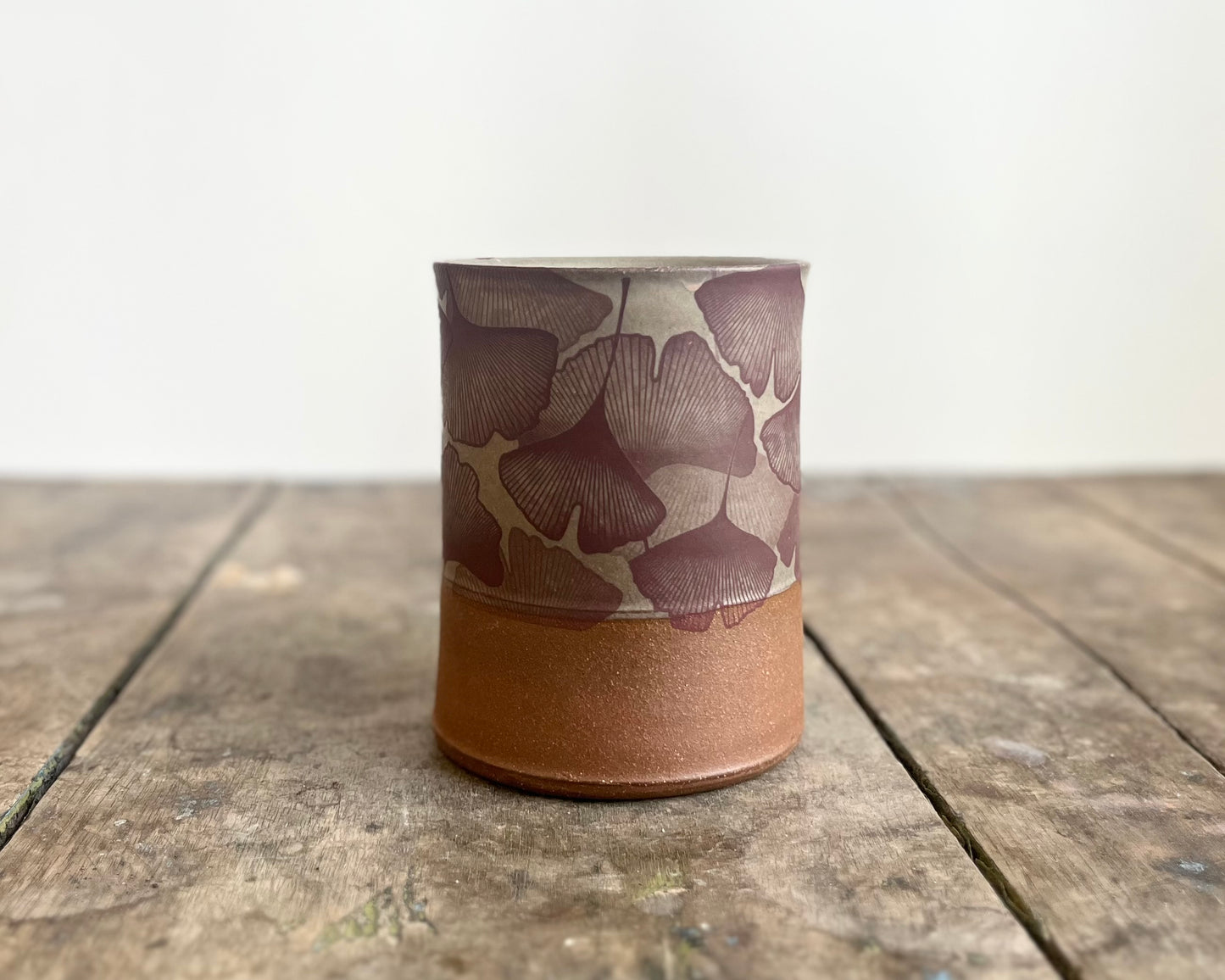 Ginkgo Mug - warm grey matte