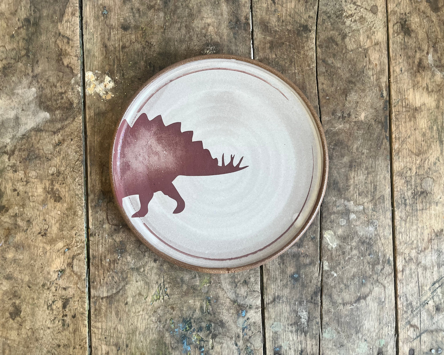 Stegosaurus Side Plate - white