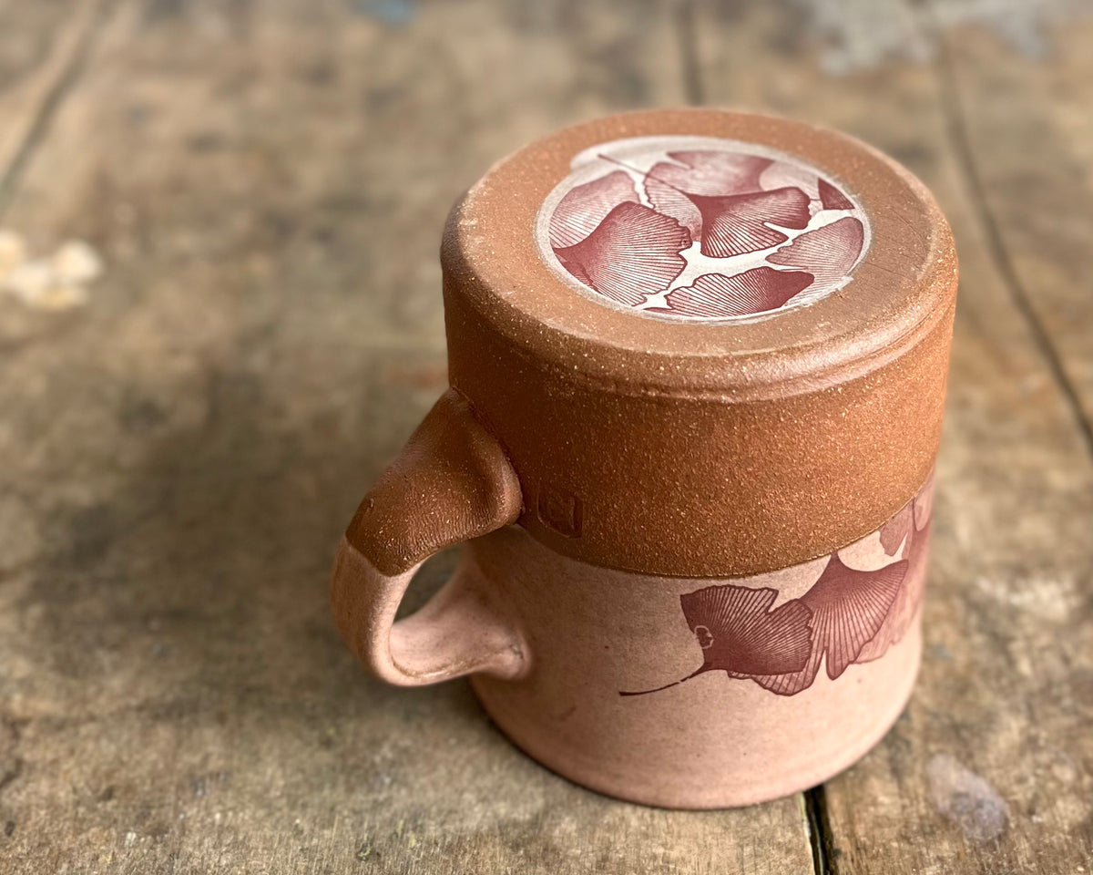 Ginkgo Americano Mug - pink