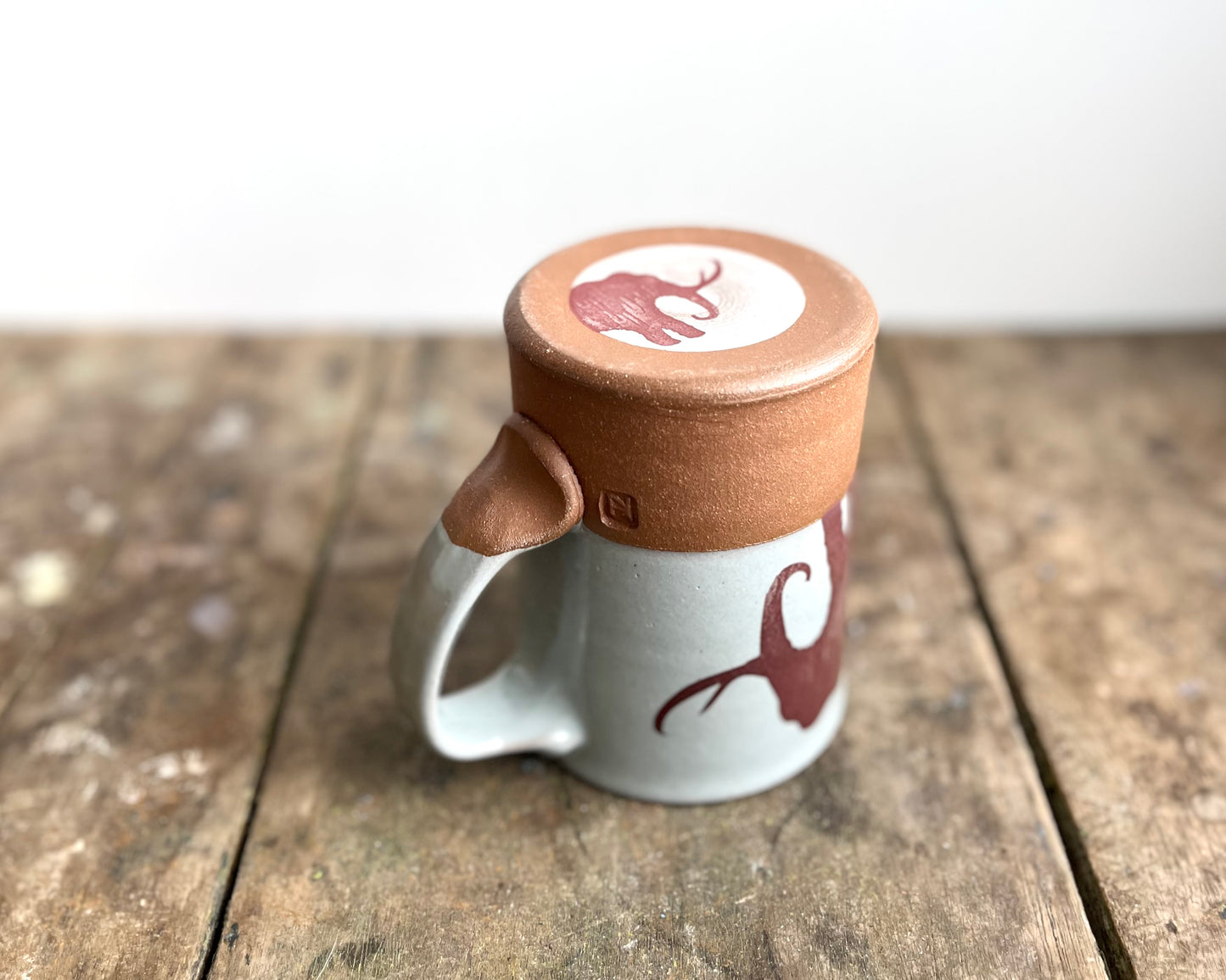 Wooly Mammoth Mug - blue