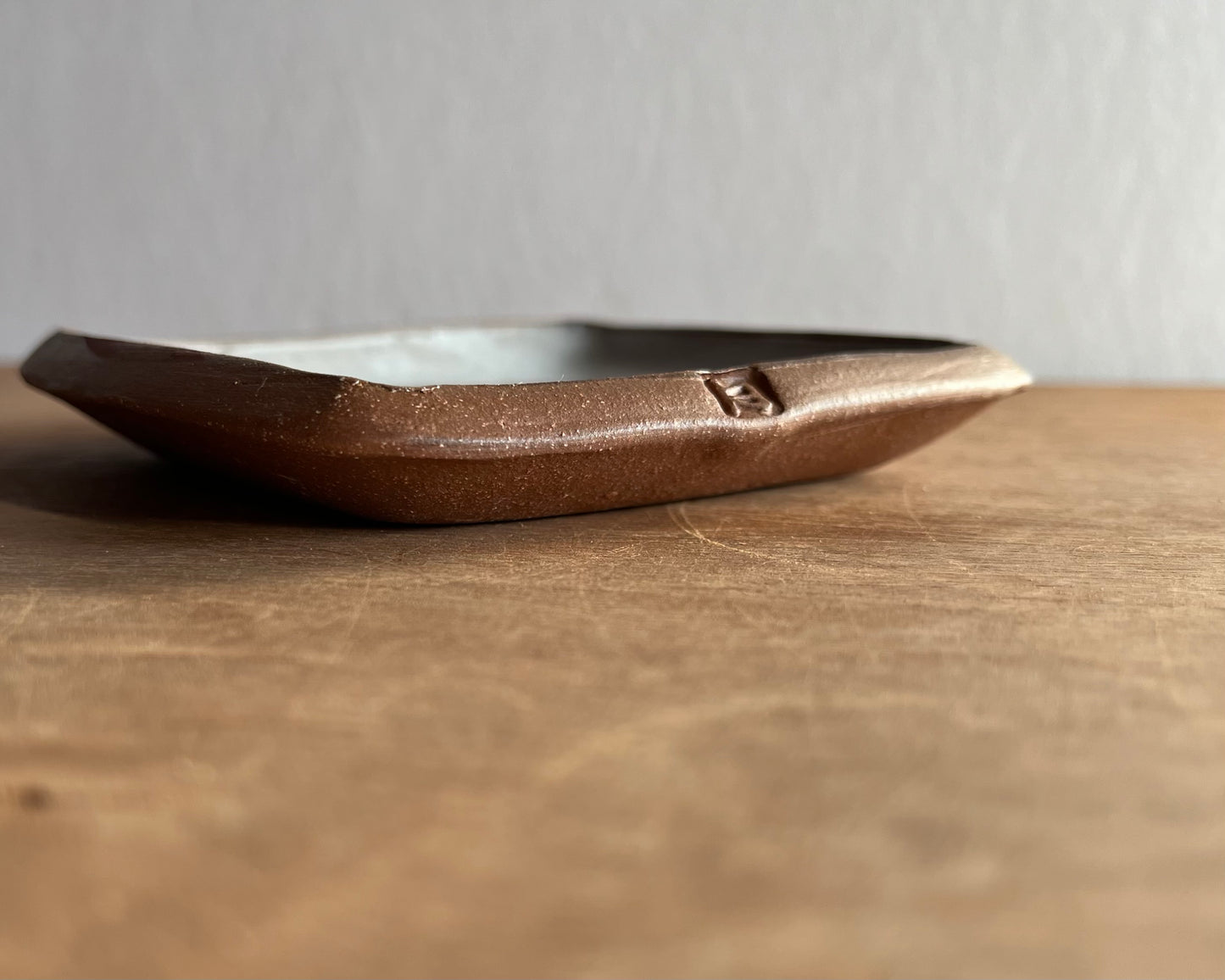 Small Squared Dish with birds - blue